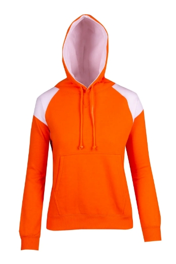 Picture of RAMO, Ladies Shoulder Contrast Panel Hoodie